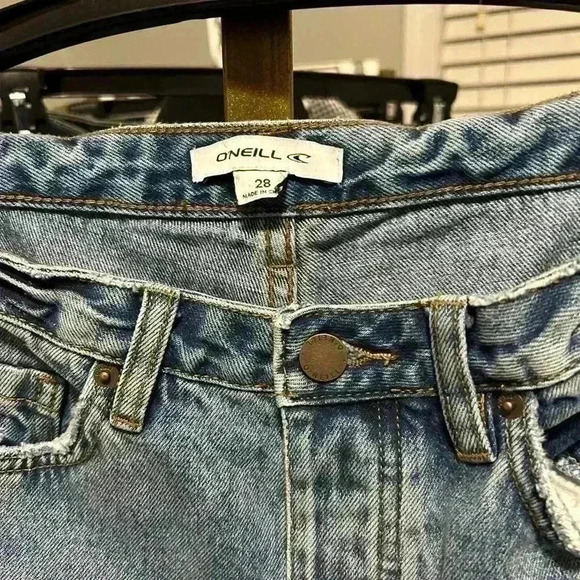 Retro 90s Y2K Skater Distressed Denim Jeans Women’s Size 28 Fitted - Picture 8 of 9